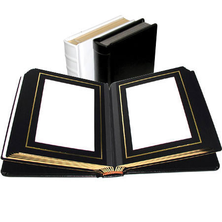 Classic Princess Album, White Cover,18-4x6in, Black Pgs