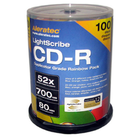 Aleratec CD-R LightScribe 52x V1.2 Grade Discs