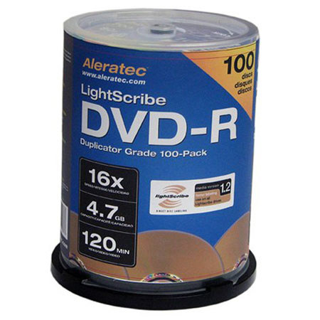Aleratec DVD-R, 16x LightScribe V1.2 Duplicator Grade