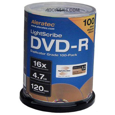 Aleratec LightScribe DVD-R V1.2, Duplicator Grade Media