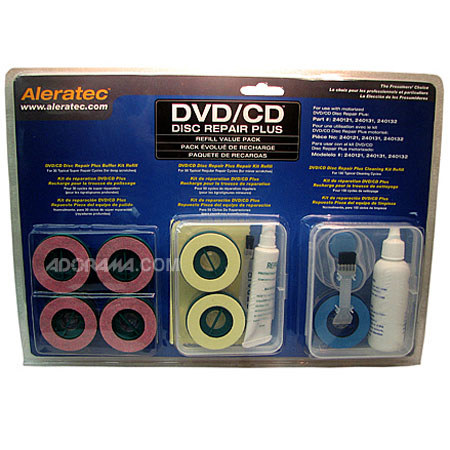 Aleratec DVD / CD Disc Repair Plus Refill Value Pack