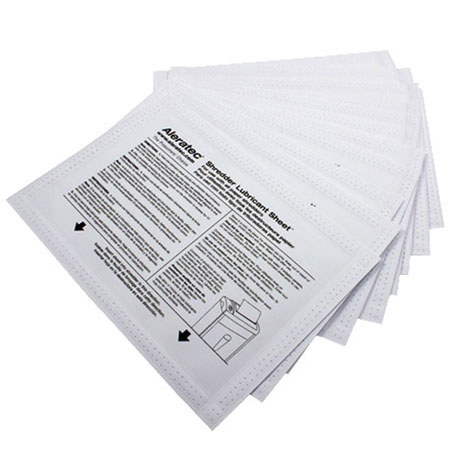 Aleratec Shredder Lubricant Sheet, 12-Pack