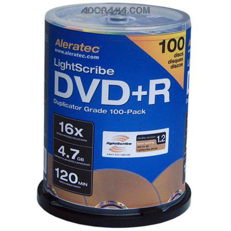 Aleratec LightScribe DVD+R V1.2, 600 Pack