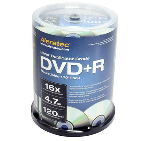 Aleratec Silver Duplicator 16x DVD+R Recordable 600 Pk