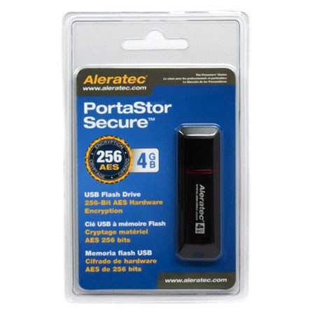 Aleratec Portastor Secure 4GB AES USB Flash Drive