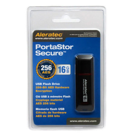 Aleratec Portastor Secure 16GB AES USB Flash Drive