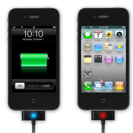 Aleratec Charge-Glo Sync Cable for iPod/iPhone/iPad, Black
