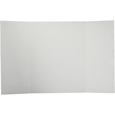 Elmer's Display Boards Mini Tri-Fold White Single-Ply Corrugated 14x22", 10PK