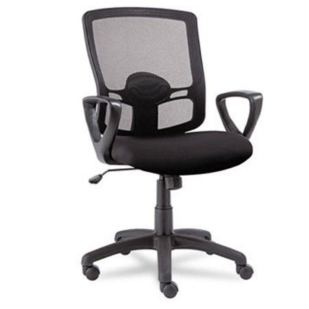 Alera Etros Series Mesh Mid-Back Swivel/Tilt Chair, Black