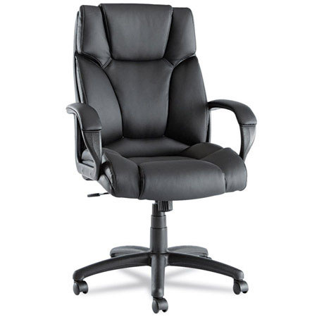 Alera Fraze High-Back Swivel/Tilt Chair, Black Leather