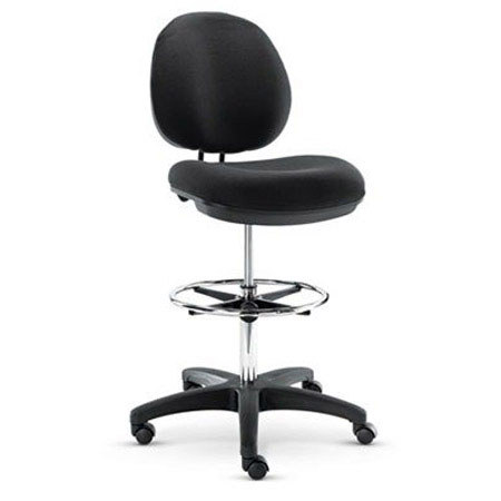 Alera IN4616 Interval Series Swivel Task Stool with Casters, Black