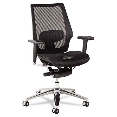 Alera K8 Series Ergonomic Multifunction Mesh Chair, Black