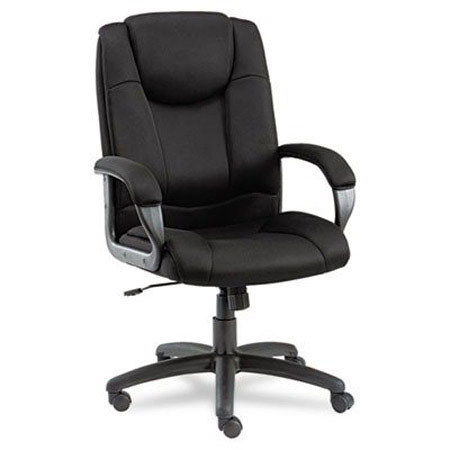 Alera Logan Series Mesh High-Back Swivel/Tilt Chair, Black
