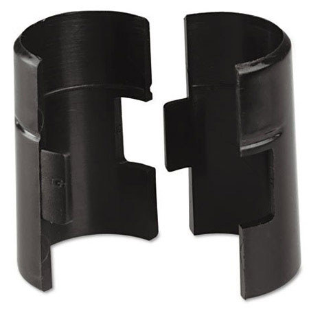 Alera Wire Shelving Shelf Lock Clips, Plastic, 4 Clips/Pack, Black
