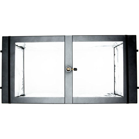 Aladdin Softbox Diffuser2 for 24x12" Bi-Flex 2 Barn Doors, Silver