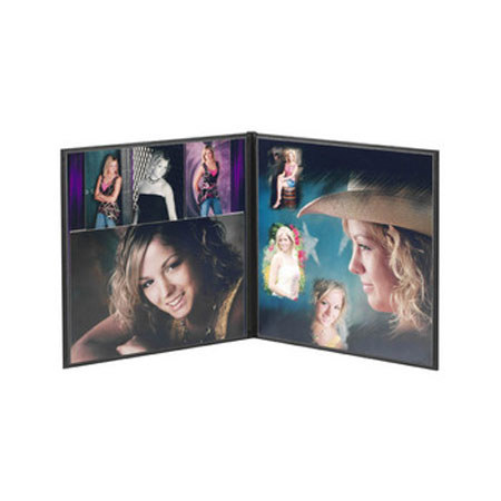Flora Superior Folio w/Bonded Cover, 2-10x10in Photo,Bk