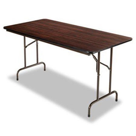 Alera Rectangular Folding Table - 60W x 30D x 29H, Walnut