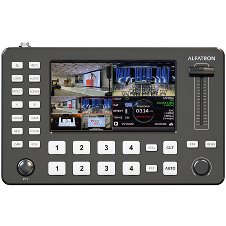 Alfatron ALF-VM-Mini Professional Multifunctional Quad HDMI Video Switcher with 5" Full HD LCD Monitor