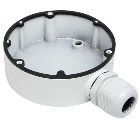 Alibi Round Junction Box for Mini Dome Security Cameras, White
