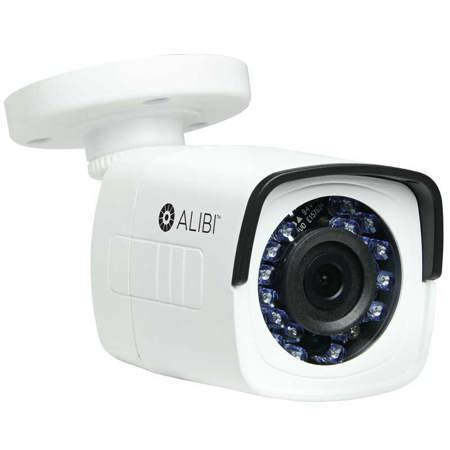 Alibi 1.0MP Day/Night Outdoor 720p HD-TVI Bullet Camera, 3.6mm Lens, White