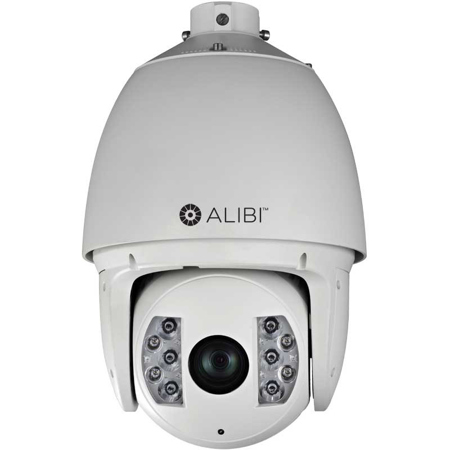 Alibi 2.1MP Day/Night Full HD IP PTZ Dome Camera, 390' IR Distance,Beige
