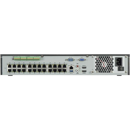 Alibi 5X Series 32-Channel NVR, 12 MP Recording, 24-Port POE Switch (No HDD)