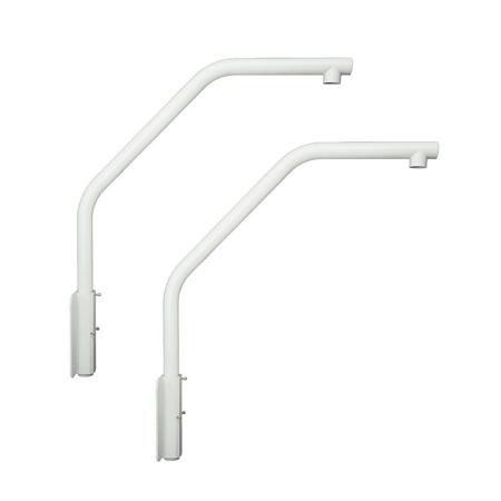 Alibi 2 Pack Parapet Roof Mount Bracket for ALI-IPZ Series PTZ Cameras, White