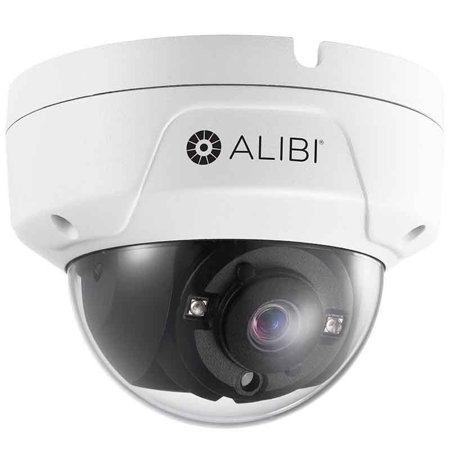 Alibi 5.0MP HD-TVI WDR Outdoor Vandalproof Dome Security Camera, 65' IR, White