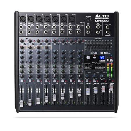 Alto Professional Live 1202 12-Channel 2-Bus Sound Reinforcement USB Mixer