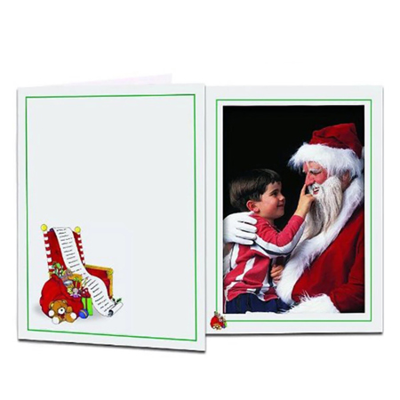 TAP Santa 4x6" Portrait Photo Folder Frame, White, 25-Pack