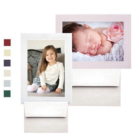 TAP J30 4x6" Photo Insert Cards with White Envelope, White, 25-Pack