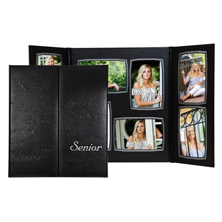 TAP Commencement 4x6" Vertical Photo Gallery Folio, Black