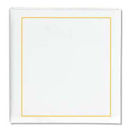 TAP Single CD/DVD Album, White with Gold Accent Border