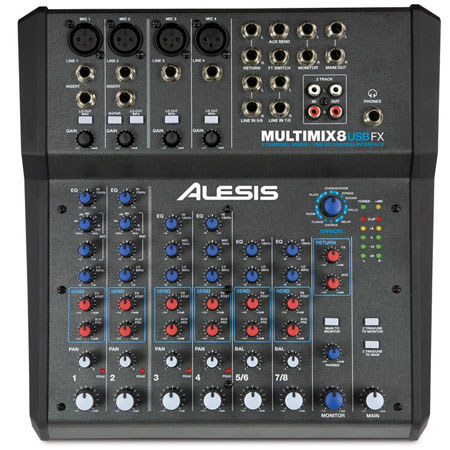 Alesis MultiMix 8 USB FX 8-Channel Mixer