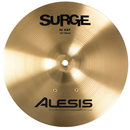 Alesis SURGE 12 inch Electronic Hi-Hat Cymbal, Gold