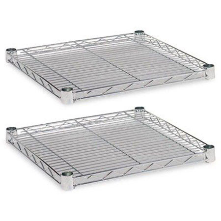 Alera Industrial Wire Shelving Extra Wire Shelf, 2 Shelves /Carton, Silver