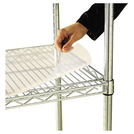 Alera Plastic Shelf Liners for Wire Shelving - 48W x 18D, 4 Pack, Clear