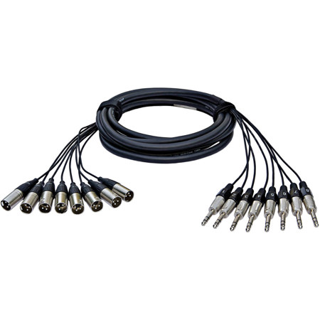 Alva Audio 16.4' Analog Multi-Core Cable, 8x XLR to 8x TRS