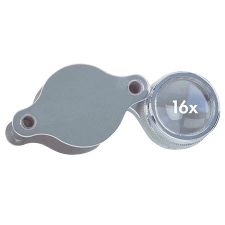 Alvin C794 16x Doublet Loupe, Color: Nickle-Plated Brass.