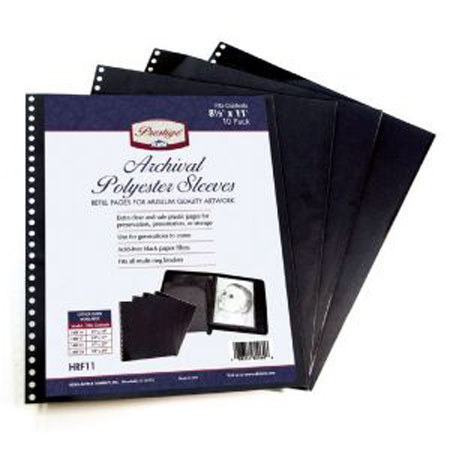 Alvin Prestige Archival Polyester Sleeves,14x17in, 5 Pk