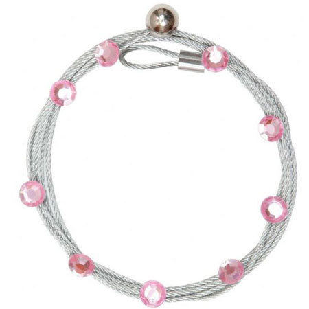 Alvin Magnetic Photo Cable, 57" Long, Pink Bling
