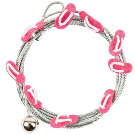 Alvin Magnetic Photo Cable, 57" Long, Pink Flip Flop