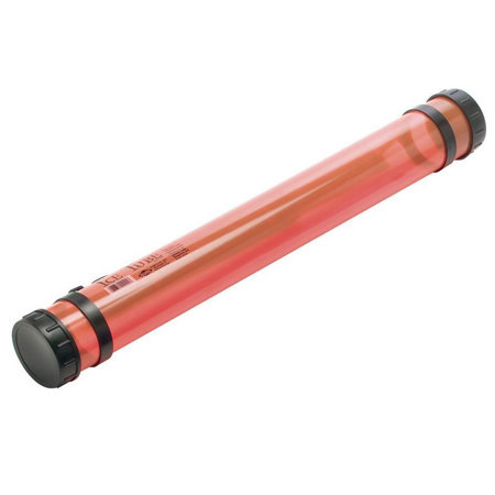 Alvin 37inch Ice Tube, Transparent Org, 2-3/4in ID, Cap