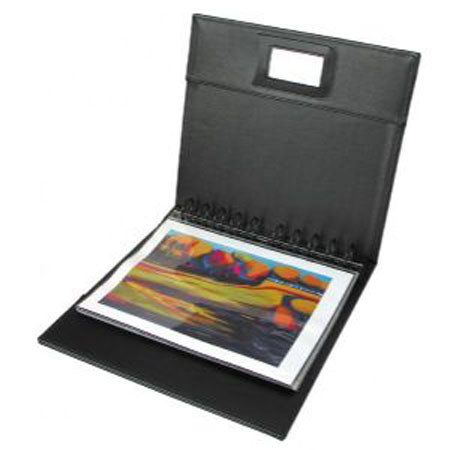Alvin Prestige Black Presentation Binder, 8-1/2x11 inch