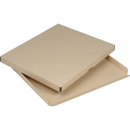Archival Methods Drop Front Box, 1.5" x 20.5" x 24.5", Tan