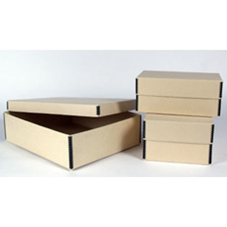 Archival Methods Short Top Box 4x6in 10.5x6.5x4.5in,Tan