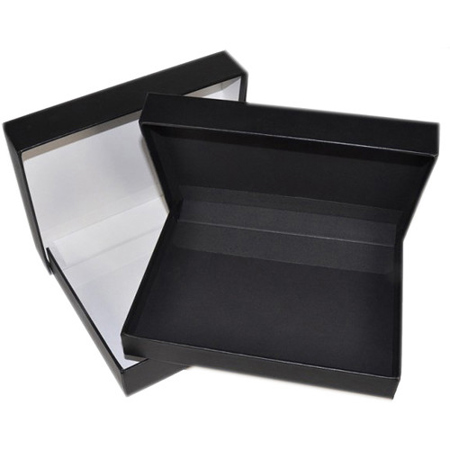 Archival Methods 17.25 x 22.25 x 1.37" Onyx Portfolio Box with Black Lining
