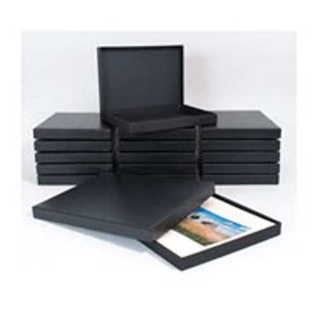 Archival Methods Black Proof Box, Size 11-1/4" x 17-3/8" x 1-3/8", Color: Black