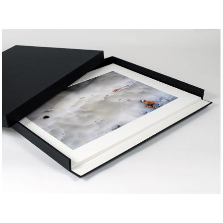 Archival Methods 17.5x22.5x1.5" Museum Drop Front Box, Black