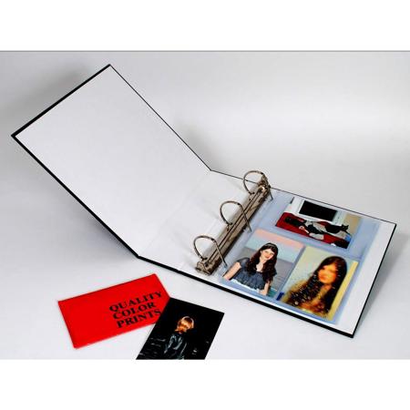 Archival Methods 1.5" Matching 3 Ring Binder & Slip Case Set, Holds 10x11", Red